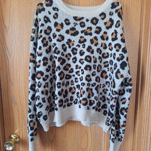 Plus cheetah sweater